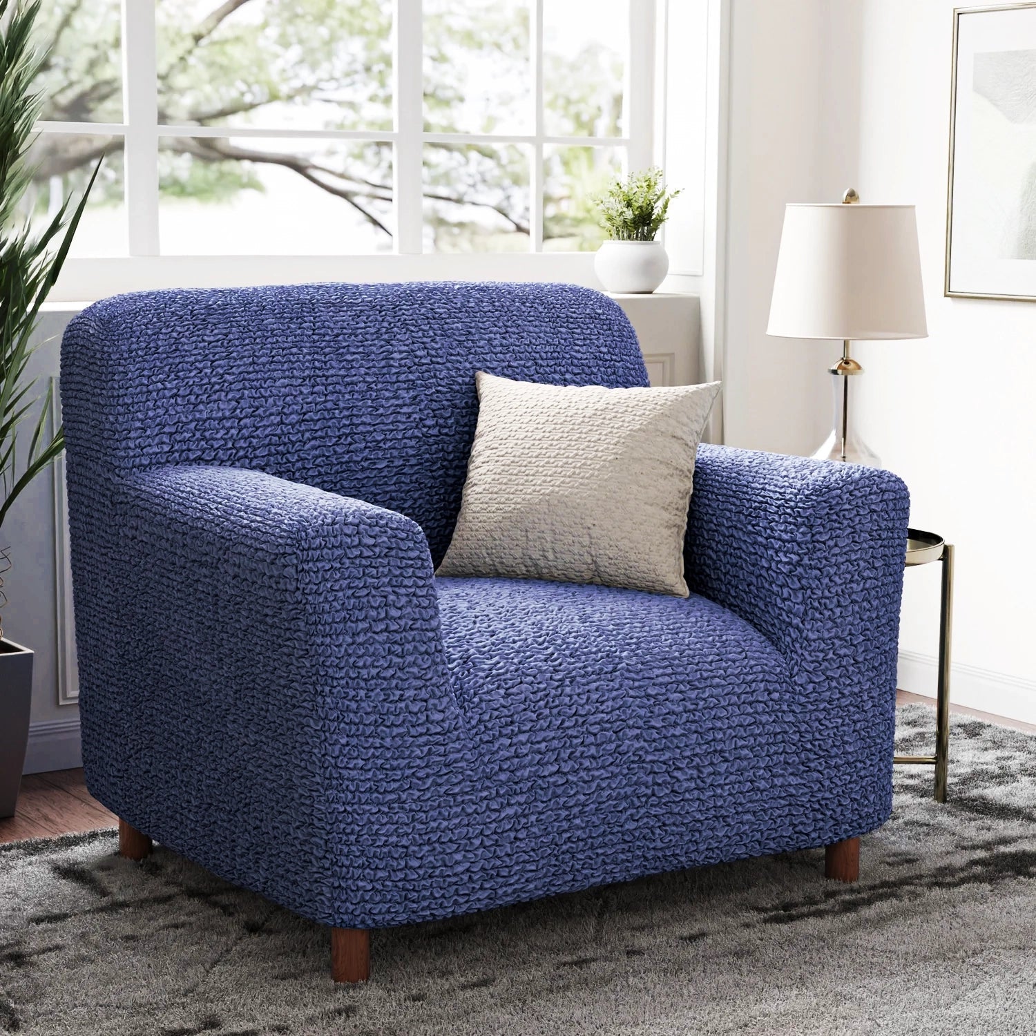 Bouncy Blueberry Sofa Cover - Dustproof Water-Proof Streachable - Microfibra Collection