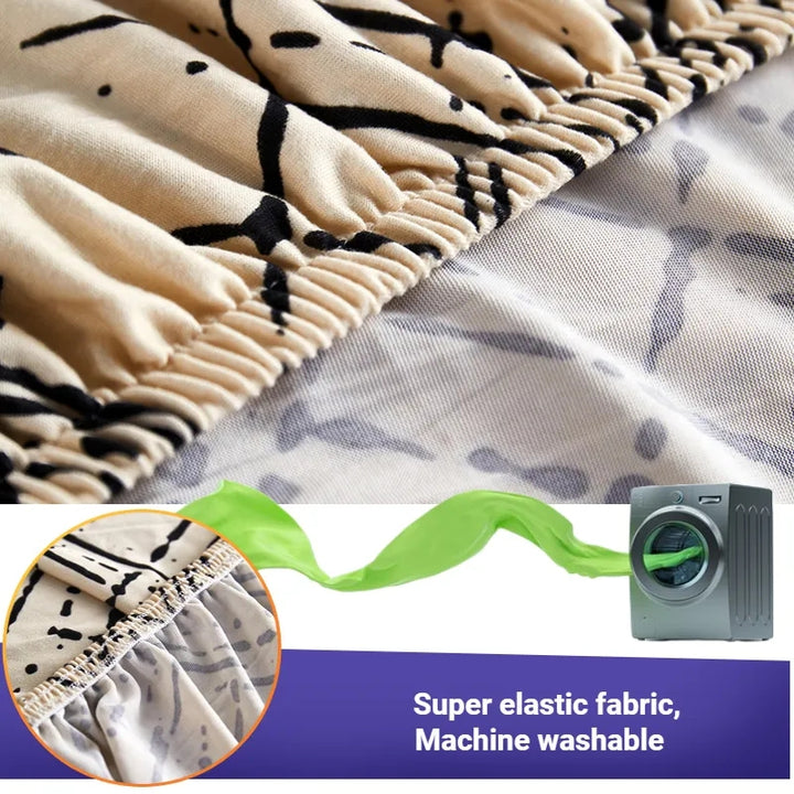 Metro Lines - Luxury Quality Strechable & Dust-proof Sofa Cover