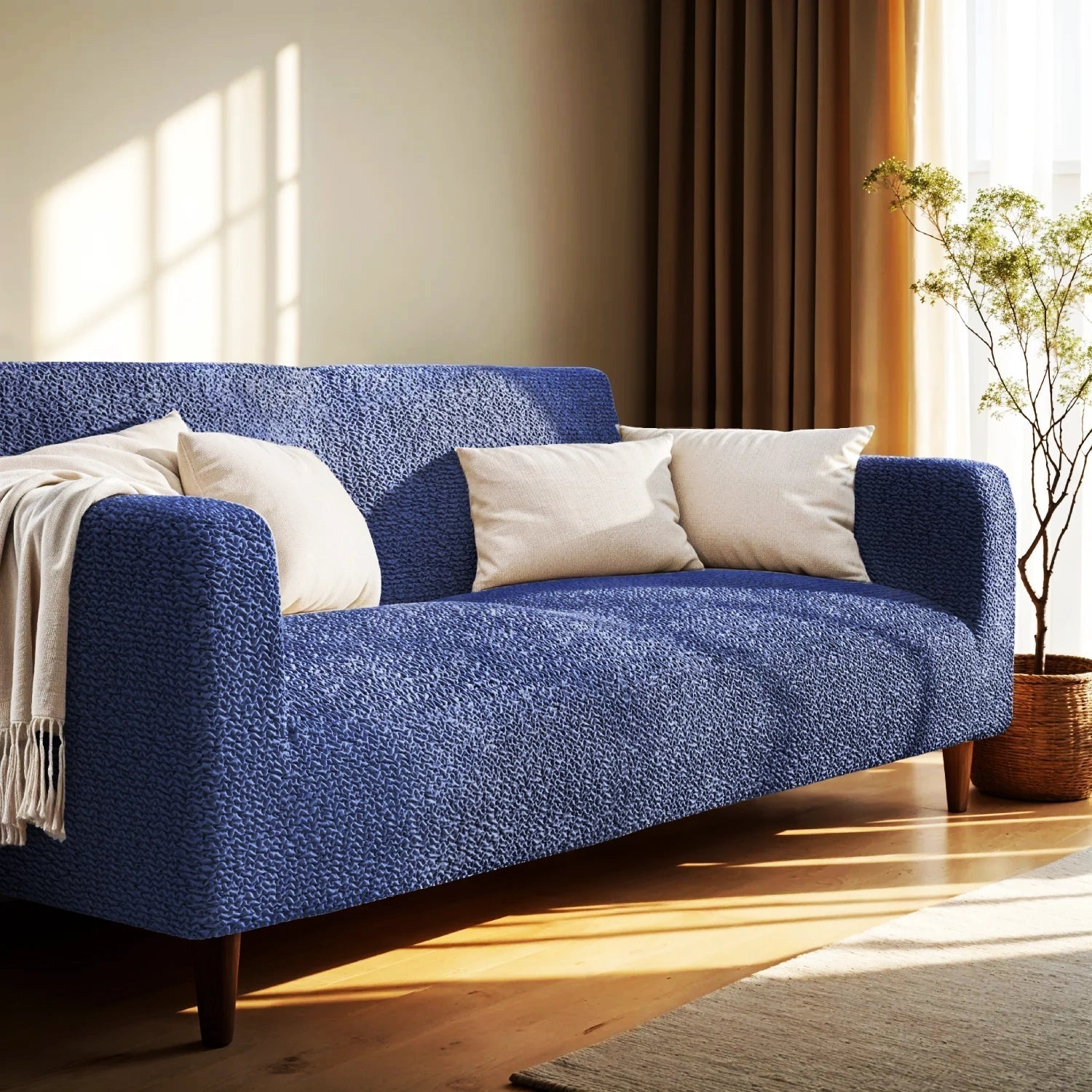 Bouncy Blueberry Sofa Cover - Dustproof Water-Proof Streachable - Microfibra Collection