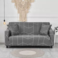 Grey Hexagon - Luxury Quality Strechable & Dust-proof Sofa Cover