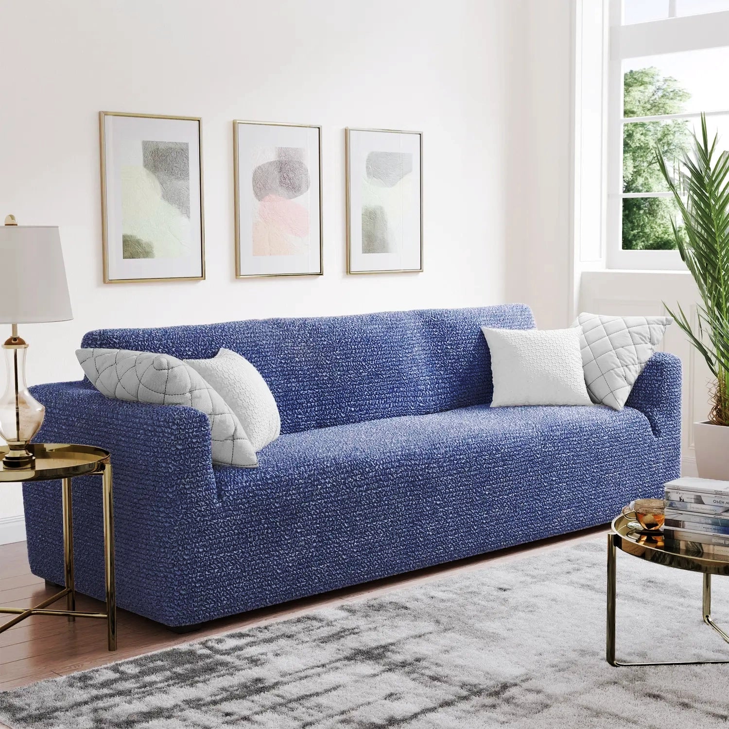 Bouncy Blueberry Sofa Cover - Dustproof Water-Proof Streachable - Microfibra Collection