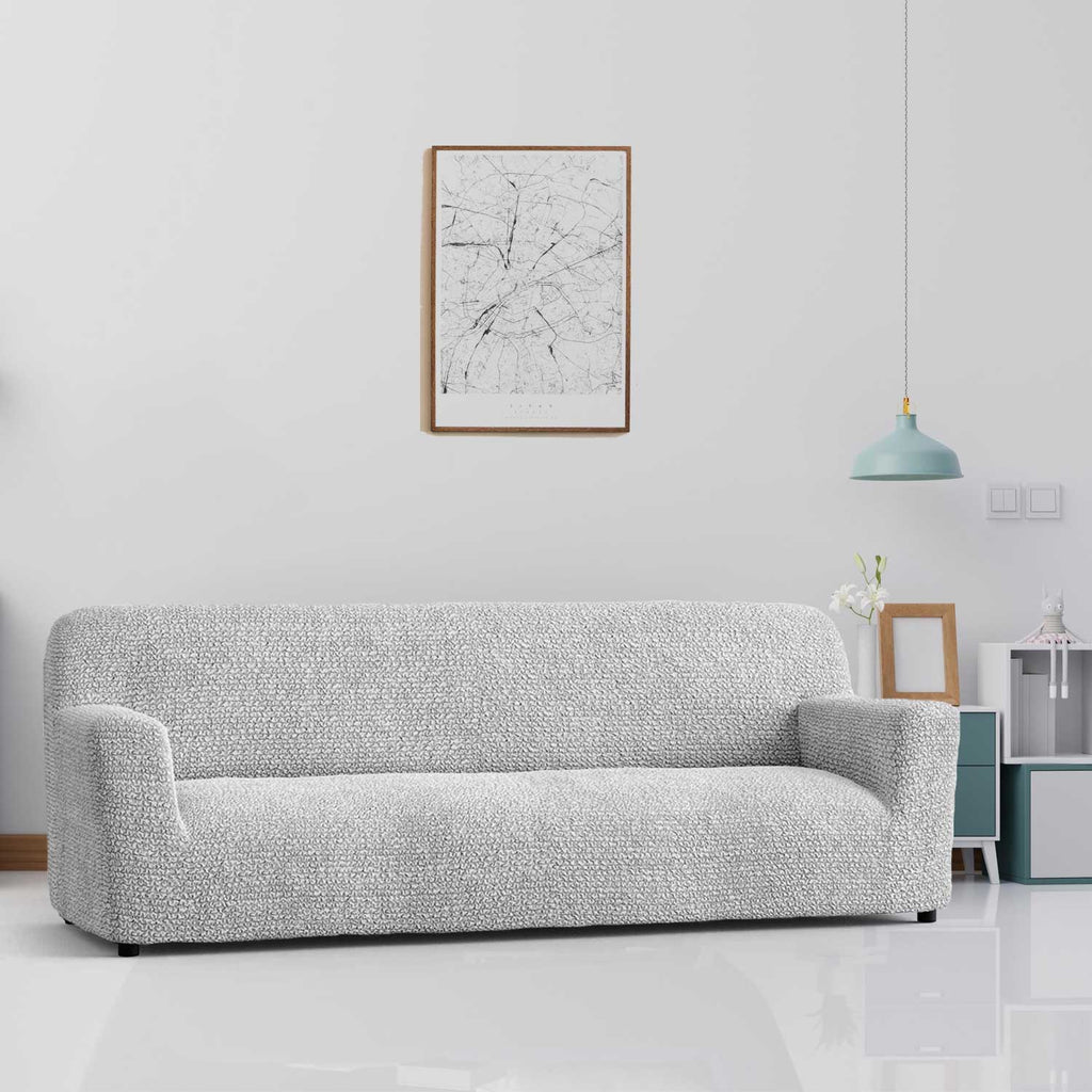 Bouncy Grey Sofa Cover - Dustproof Water-Proof Streachable - Microfibra Collection