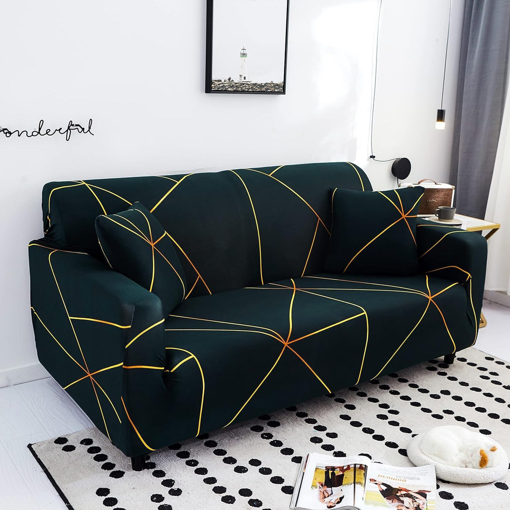 Prism Gold - Exclusive Stretchable Sofa Cover
