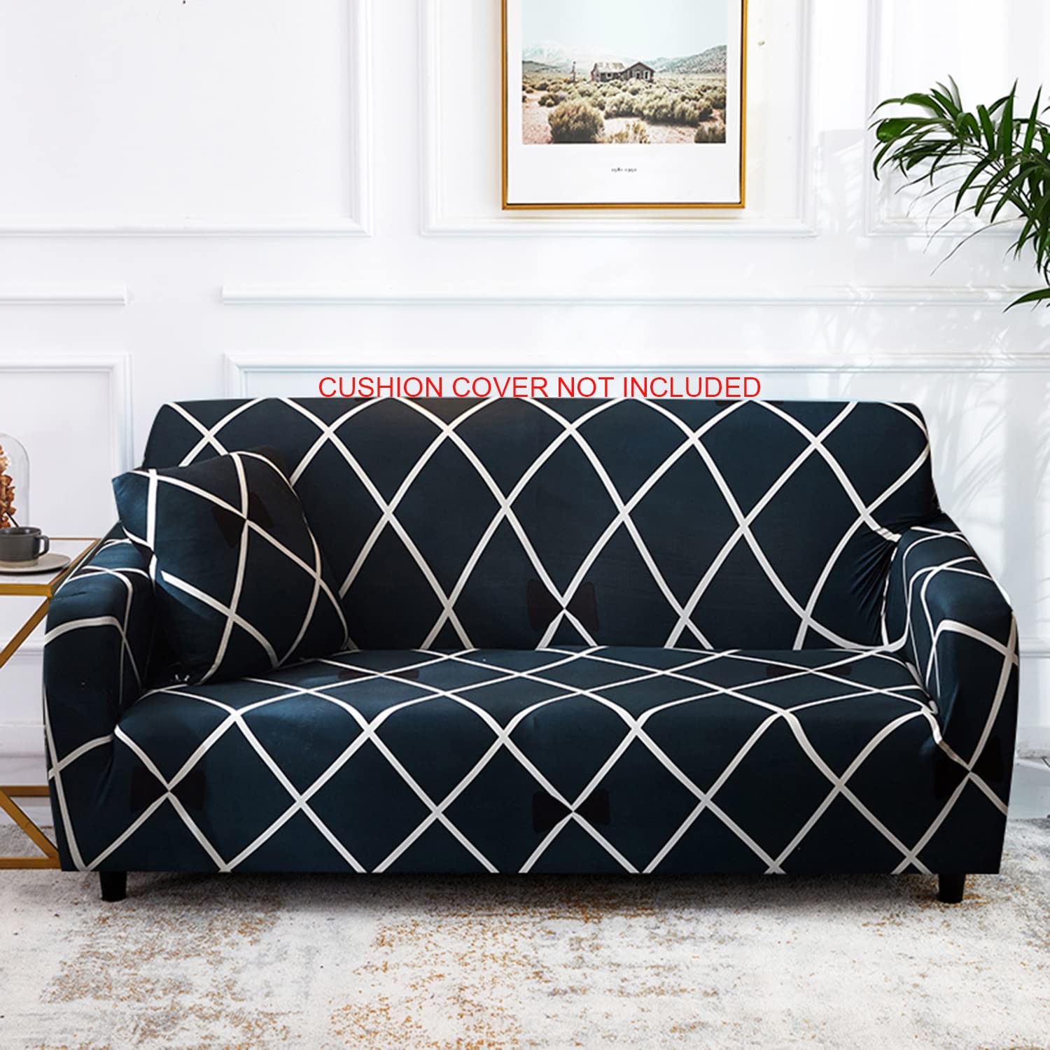 Cross Blue - Exclusive Stretchable Sofa Cover