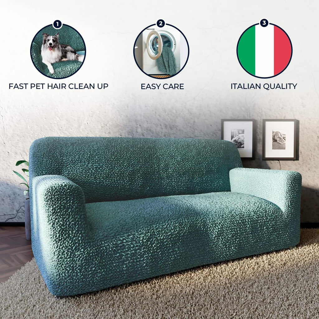 Bouncy Cappuccino Sofa Cover - Dustproof Water-Proof Streachable - Microfibra Collection