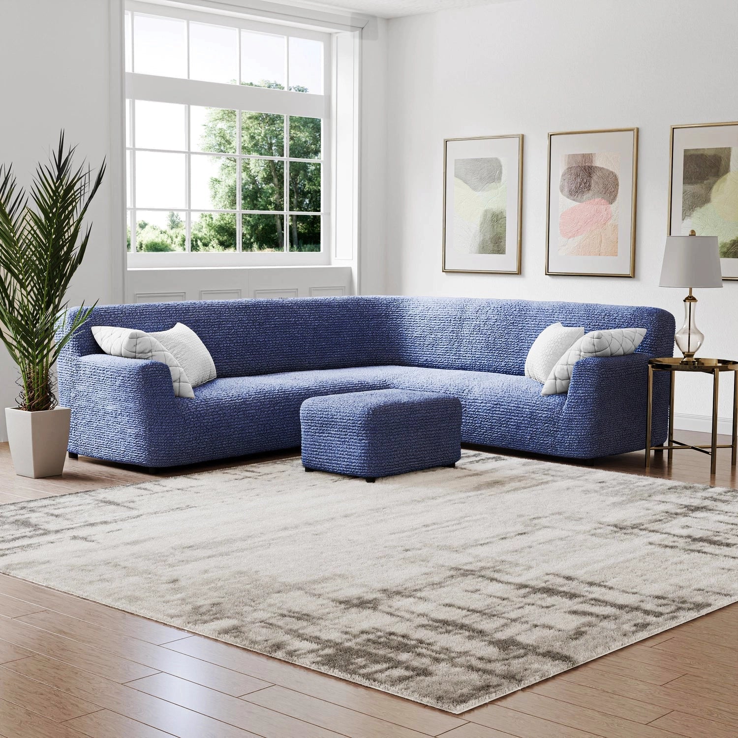 Bouncy Blueberry Sofa Cover - Dustproof Water-Proof Streachable - Microfibra Collection