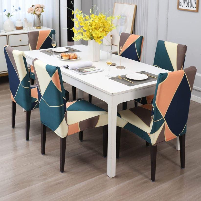 Peace Prism Chair Covers - Stretchable, Dustproof, Water Resistant & Machine Washable