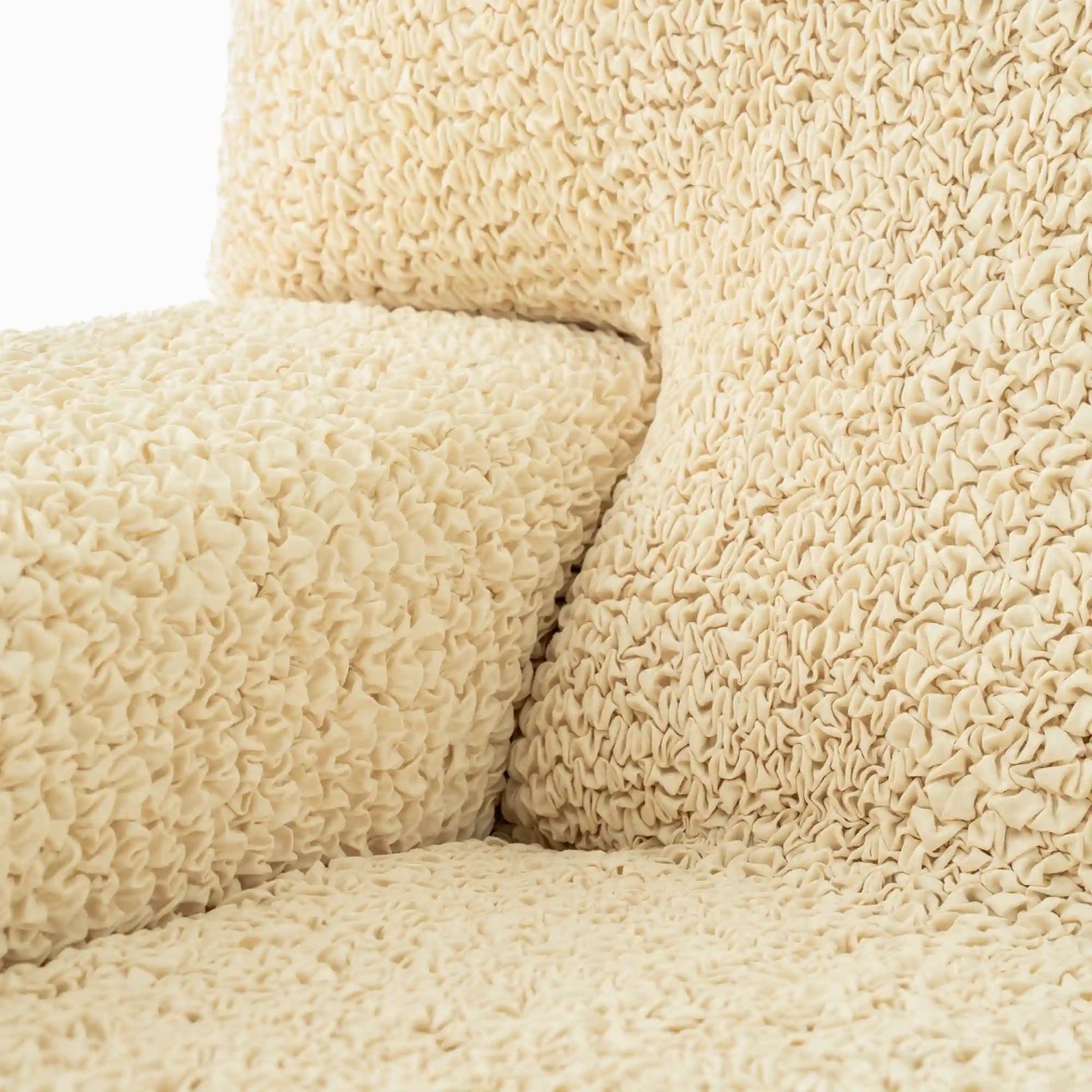 Bouncy Beige Sofa Cover - Dustproof Water-Proof Streachable - Microfibra Collection