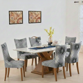 Maharaja Chair Cover - Charcol Fern Dustfree, Stain Free, Water Resistance & Machine Washable