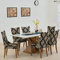 Maharaja Chair Cover -  Black Brocade Dustfree, Stain Free, Water Resistance & Machine Washable