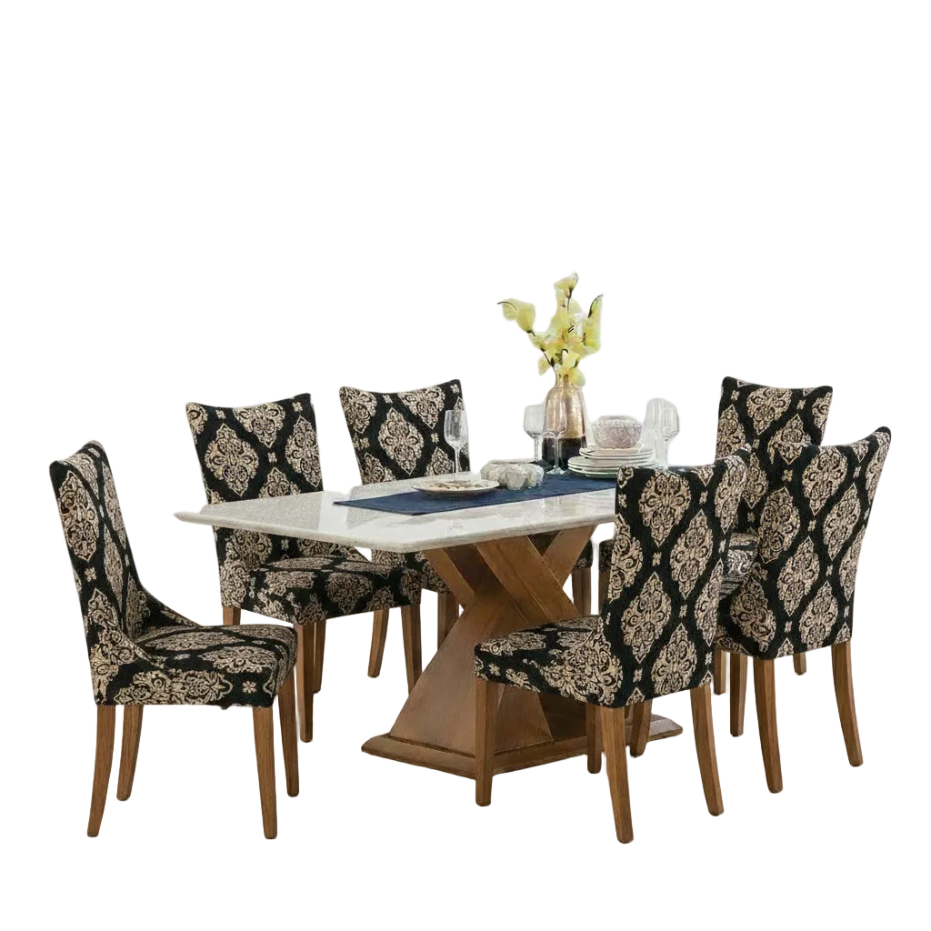 Maharaja Chair Cover -  Black Brocade Dustfree, Stain Free, Water Resistance & Machine Washable
