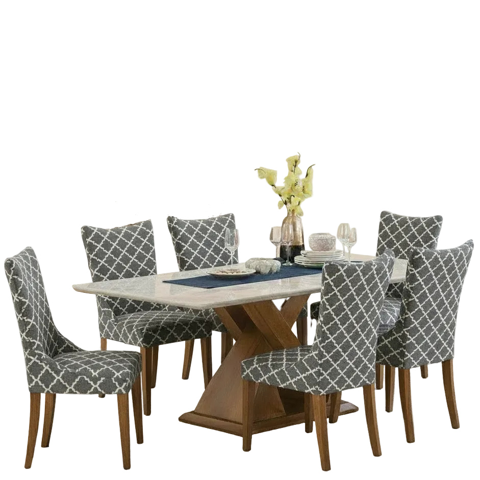 Maharaja Chair Cover - Grey Diamond Dustfree, Stain Free, Water Resistance & Machine Washable