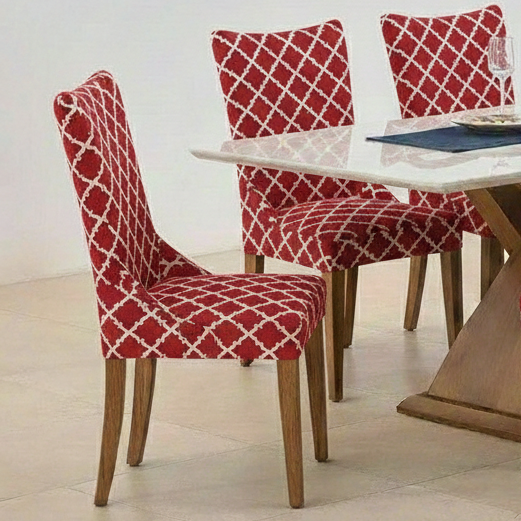 Maharaja Chair Cover - Red Diamond Dustfree, Stain Free, Water Resistance & Machine Washable