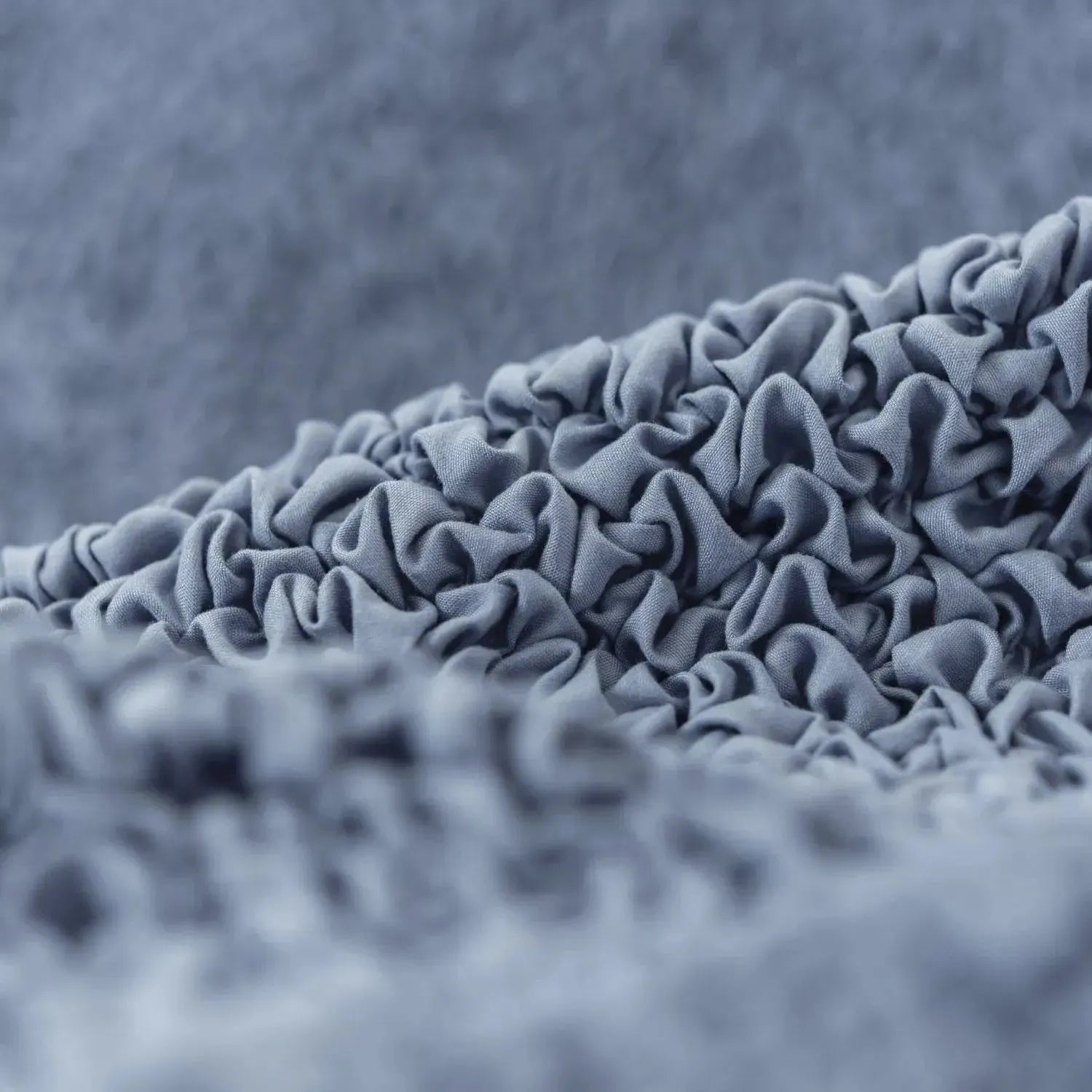 Blue Solid - Corner Sofa Slipcover, Microfibra Collection