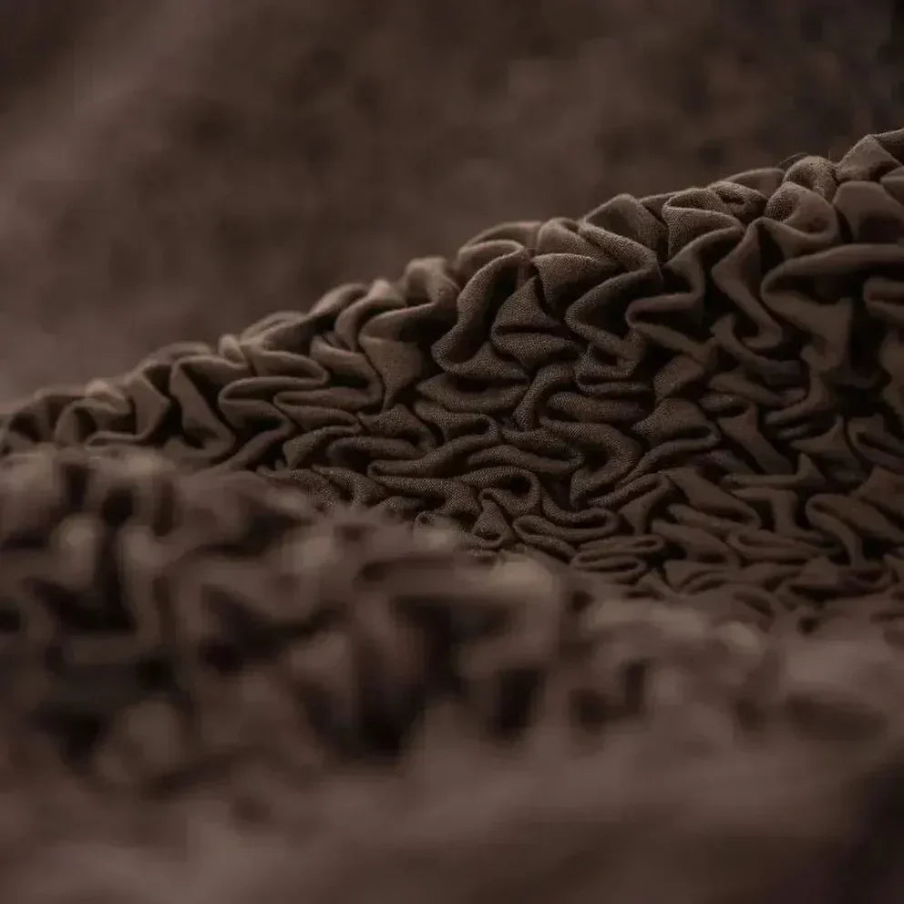 Bubble Dark Brown Chair Cover - Fit For All Size Office Chair Slipcover, Microfibra Collection