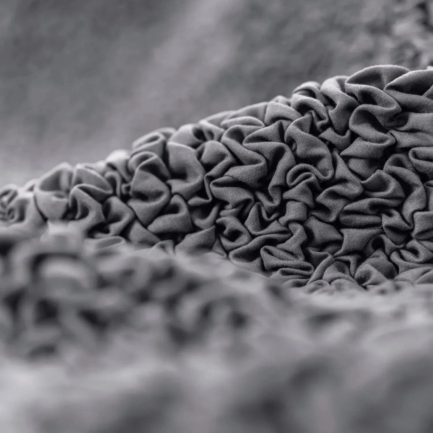 Grey Solid - Corner Sofa Slipcover, Microfibra Collection