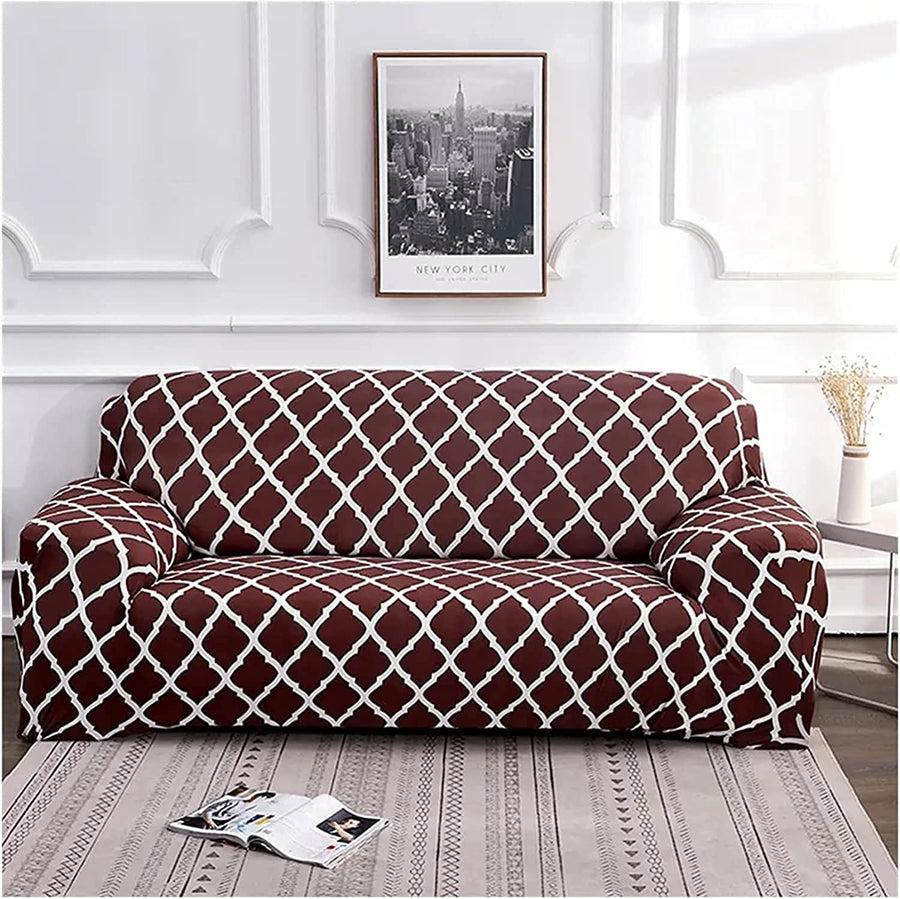 Maroon Diamond - Exclusive Stretchable Sofa Cover