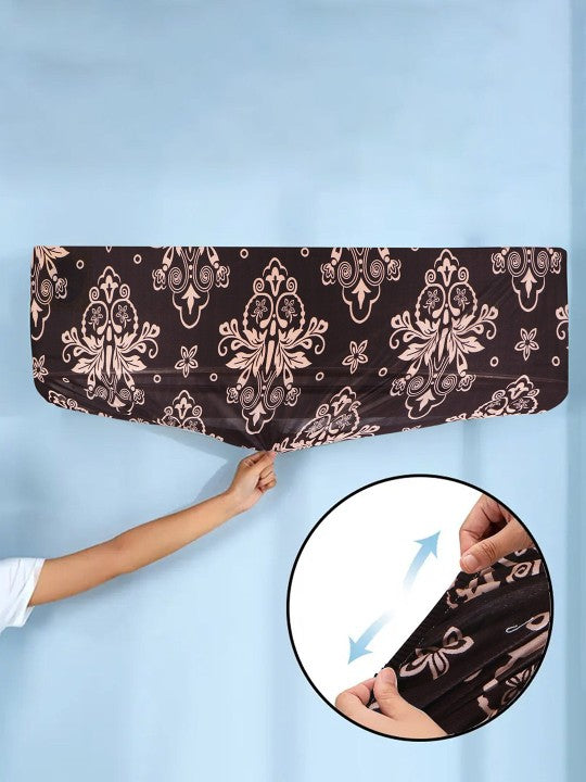 Black Brocade - Dustproof & Machine Washable AC Cover