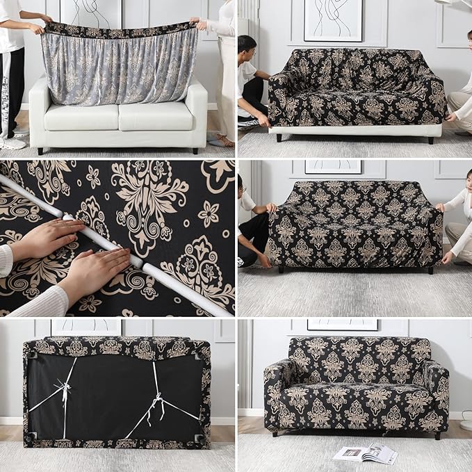 Cross Blue - Exclusive Stretchable Sofa Cover