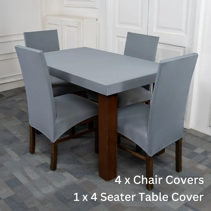 Grey Solid Covers – Dustproof, Stain-Free, Water Resistant & Washable