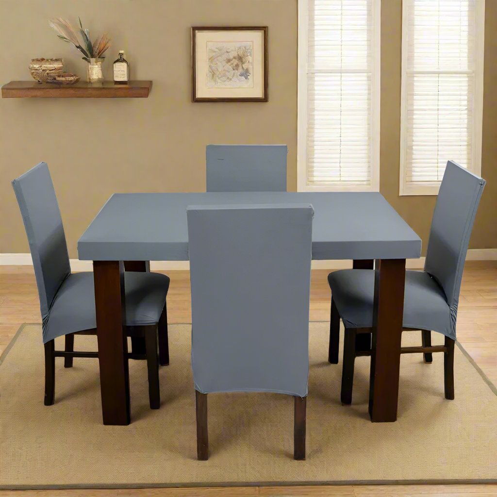 Grey Solid Covers – Dustproof, Stain-Free, Water Resistant & Washable