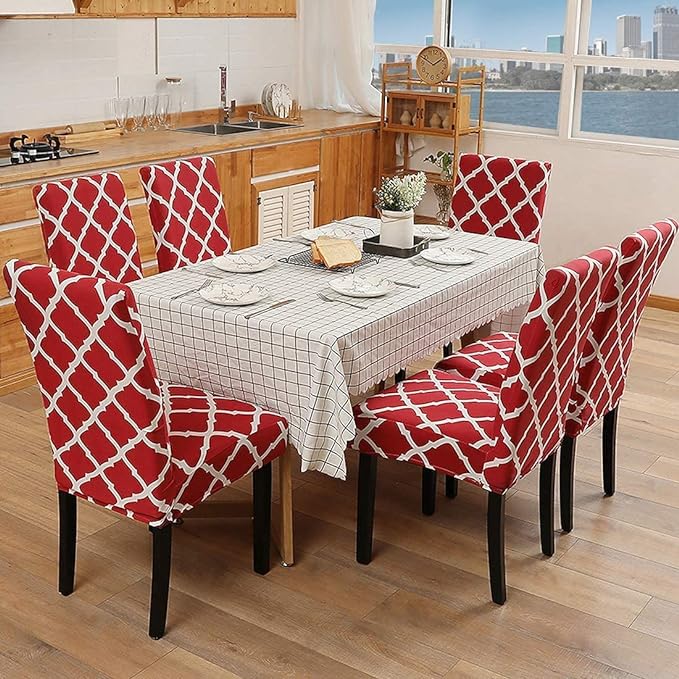 Read Diamond Chair Covers - Stretchable, Dustproof, Water Resistant & Machine Washable