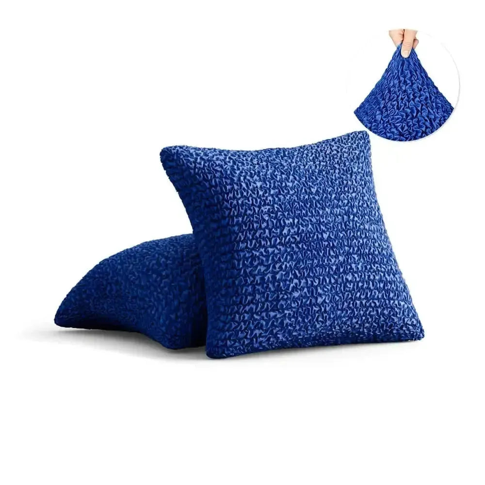 Pure Blue Solid - Pillow Slipcovers, Microfibre Collection