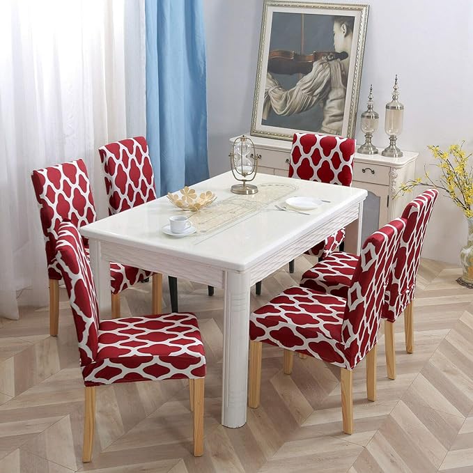 Read Diamond Chair Covers - Stretchable, Dustproof, Water Resistant & Machine Washable