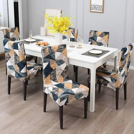 Shades Of Prism Chair Covers - Stretchable, Dustproof, Water Resistant & Machine Washable