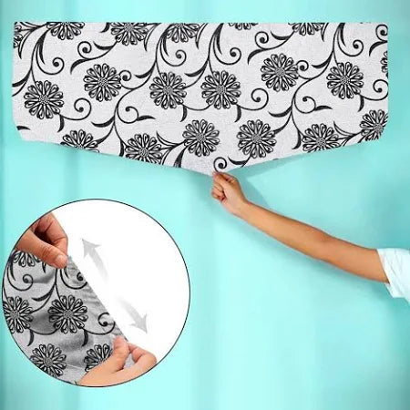 Black & White - Dustproof & Machine Washable AC Cover