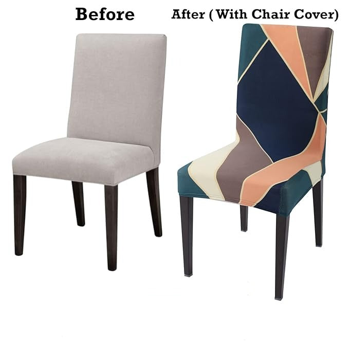 Peace Prism Chair Covers - Stretchable, Dustproof, Water Resistant & Machine Washable