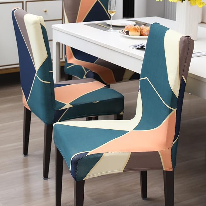 Peace Prism Chair Covers - Stretchable, Dustproof, Water Resistant & Machine Washable
