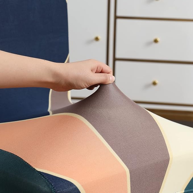 Peace Prism Chair Covers - Stretchable, Dustproof, Water Resistant & Machine Washable